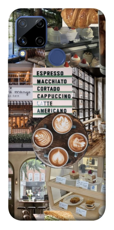 Чехол на Realme C15 Coffee collage ver.5 фото 1 из 1