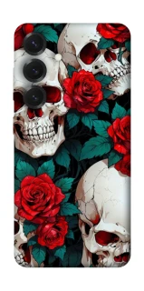 Чехол на Samsung Galaxy S26+ skull and rose фото 1 из 1