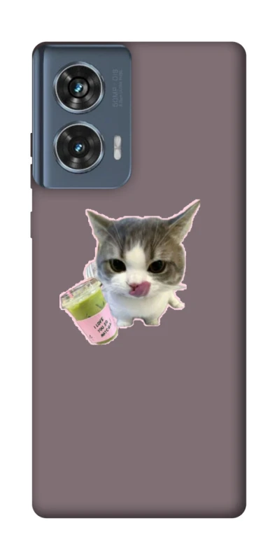 Чехол на Motorola Edge 50 cat matcha фото 1 из 1