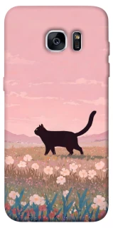 Чохол на Samsung G935F Galaxy S7 Edge cat on a field фото 1 з 1