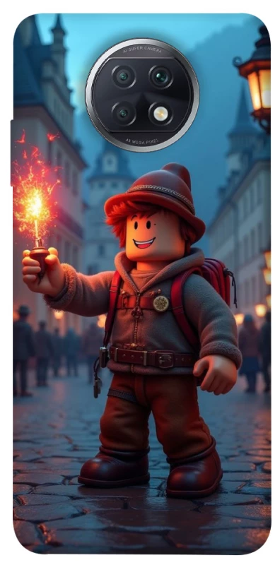 Чохол на Xiaomi Redmi Note 9 5G / Note 9T Roblox Fire Logo Blue Flames фото 1 з 1