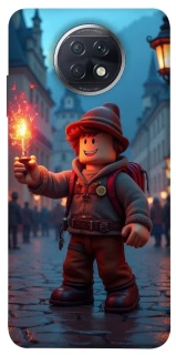 Чохол на Xiaomi Redmi Note 9 5G / Note 9T Roblox Fire Logo Blue Flames фото 1 з 1