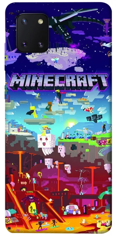 Чехол на Samsung Galaxy Note 10 Lite (A81) Minecraft world фото 1 из 1