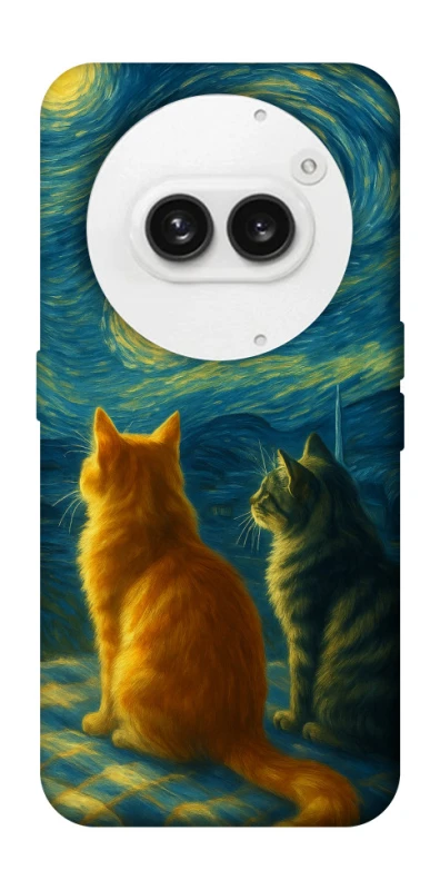 Чохол на Nothing Phone (2a) Cats under the stars фото 1 з 1