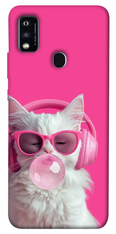 Чехол на ZTE Blade A51 Pink kitty фото 1 из 1