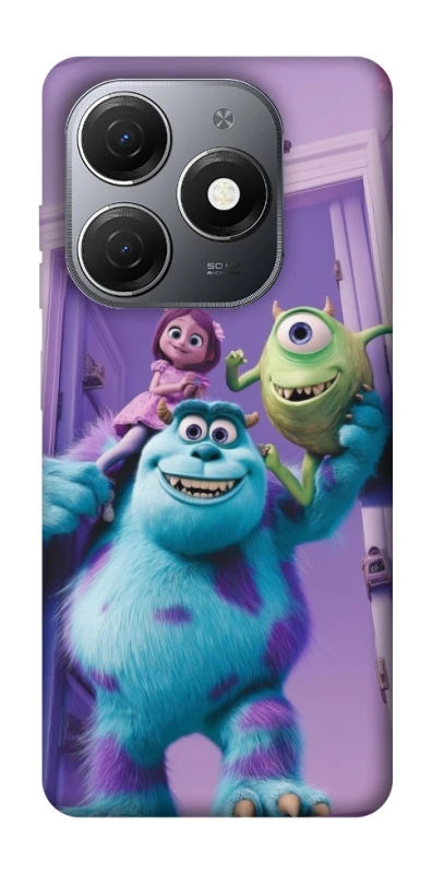 Чехол на TECNO Spark 20 Monsters friends фото 1 из 1
