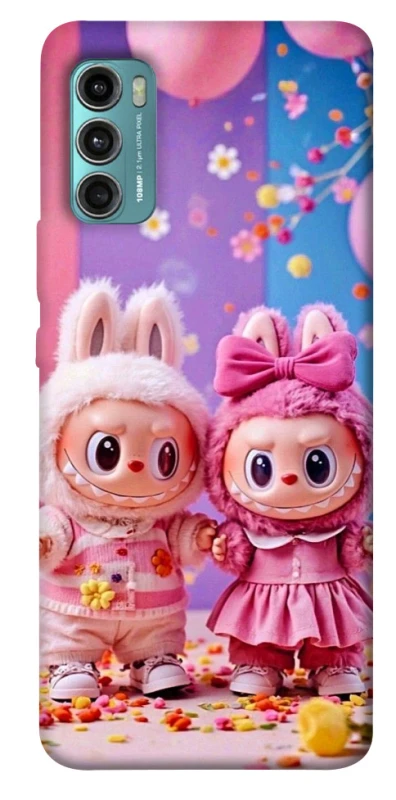 Чохол на Motorola Moto G60 Labubu twins ver.2 фото 1 з 1