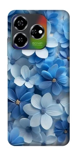 Чехол на ZTE Nubia V60 Синие цветы фото 1 из 1