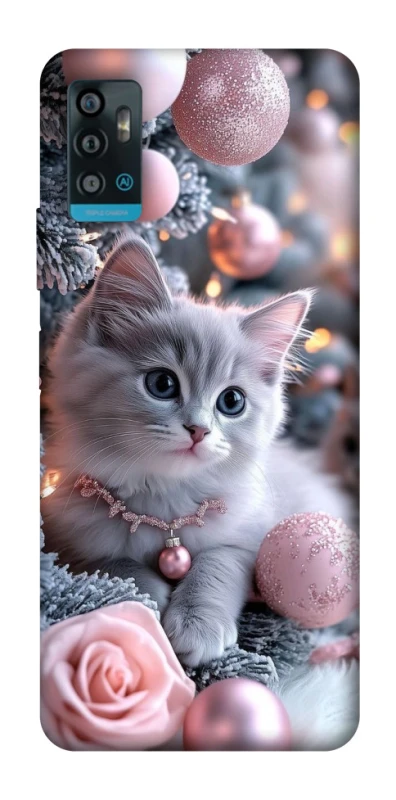Чохол на ZTE Blade A71 Christmas Kitty фото 1 з 1