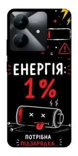 Чехол на Realme Note 60x Енергія: 1% фото 1 из 1