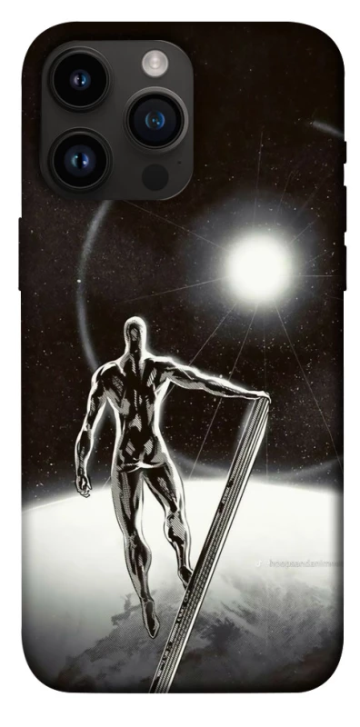 Чехол на Apple iPhone 14 Pro Max (6.7") Серебряный сёрфер фото 1 из 1