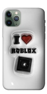 Чохол на Apple iPhone 11 Pro (5.8") I love Roblox фото 1 з 1