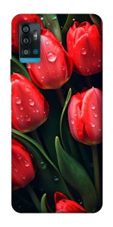 Чохол на ZTE Blade A71 Червоні тюльпани фото 1 Чохол на ZTE Blade A71 Червоні тюльпани фото 1 з 1
