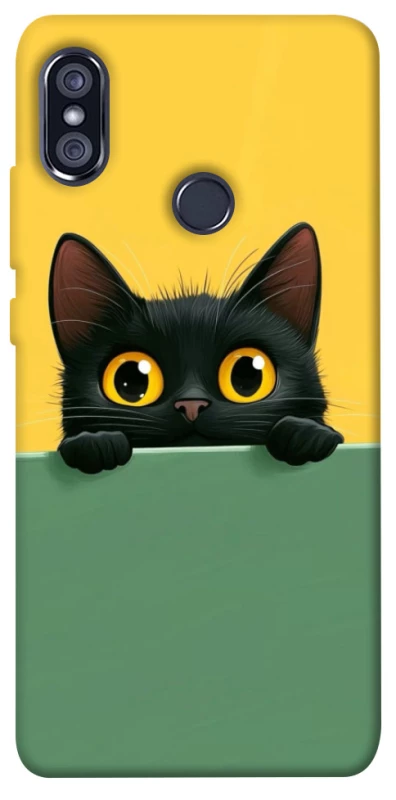 Чехол на Xiaomi Redmi Note 5 Pro / Note 5 (AI Dual Camera) Black cat v2 фото 1 из 1