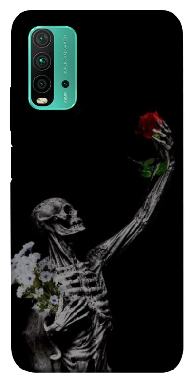 Чохол на Xiaomi Redmi Note 9 4G / Redmi 9 Power Skeleton vs Rose фото 1 з 1