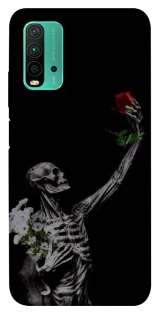 Чохол на Xiaomi Redmi Note 9 4G / Redmi 9 Power Skeleton vs Rose фото 1 з 1