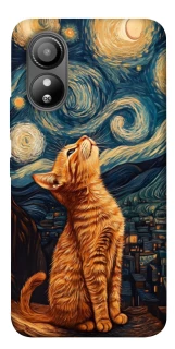 Чехол на ZTE Blade L220 van gogh cat фото 1 из 1