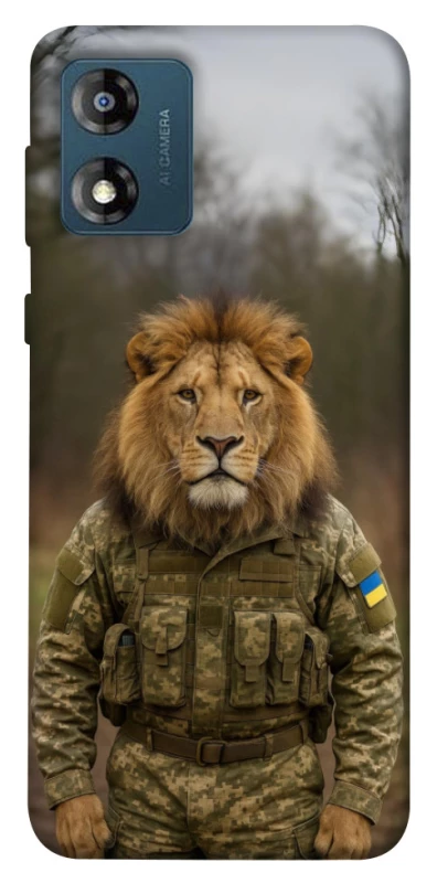 Чохол на Motorola Moto E13 Лев захисник фото 1 з 1