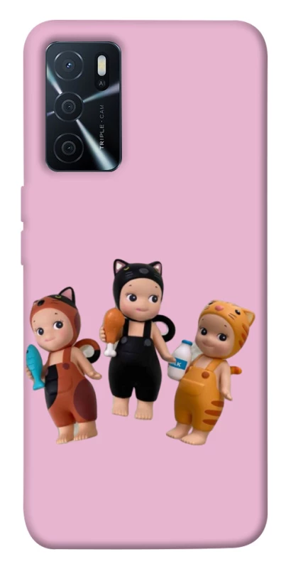Чохол на Oppo A16s / A16 Cat Cafe Trio фото 1 з 1