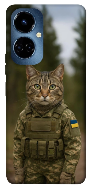 Чохол на TECNO Camon 19 Кіт захисник фото 1 з 1