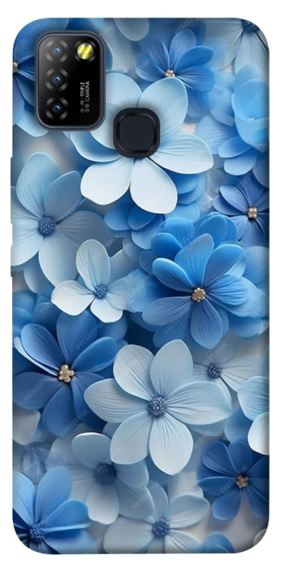 Чохол на Infinix Hot 10 Lite Сині квіти фото 1 з 1