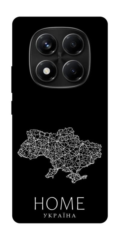 Чехол на Xiaomi Redmi Note 14 Pro 4G Ukraine black map фото 1 из 1