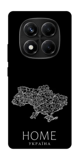 Чохол на Xiaomi Redmi Note 14 Pro 4G Ukraine black map фото 1 з 1