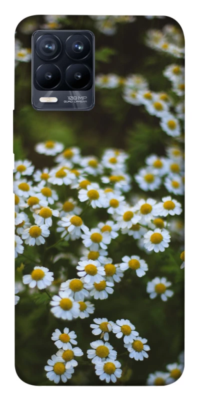 Чехол на Realme 8 Ромашки v13 фото 1 из 1