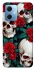 Чохол на Xiaomi Redmi Note 12 5G skull and rose фото 1 з 1