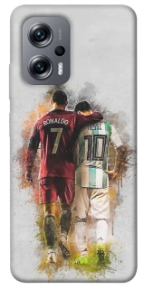 Чехол на Xiaomi Poco X4 GT Ronaldo и Messi фото 1 из 1