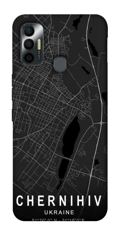 Чохол на TECNO Spark 7 Chernihiv map фото 1 з 1