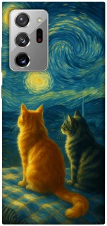 Чехол на Samsung Galaxy Note 20 Ultra Cats under the stars фото 1 из 1