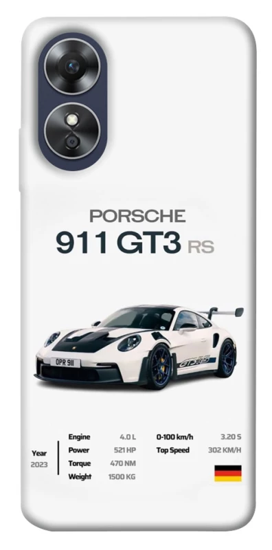 Чехол на Oppo A17 Porsche 911 GT3 фото 1 из 1