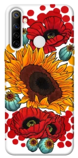 Чохол на Realme 6i Соняшники та маки фото 1 з 1