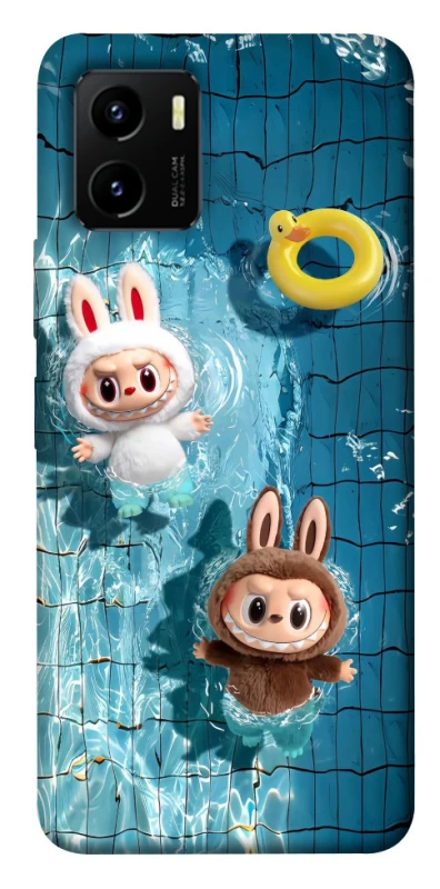 Чохол на Vivo Y15s Labubu in the pool фото 1 з 1