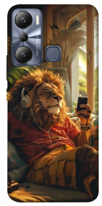 Чехол на Infinix Hot 20i Лев v2 фото 1 из 1
