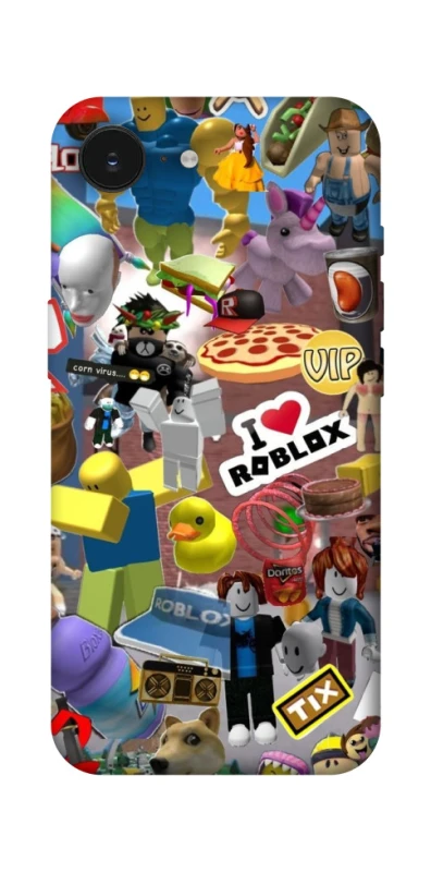 Чехол на Apple iPhone 16e (6.1") Roblox collage ver.5 фото 1 из 1