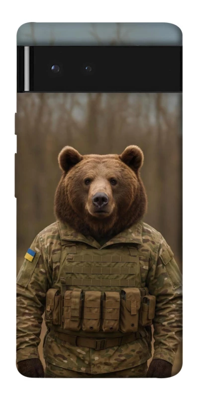 Чехол на Google Pixel 6 Медведь защитник фото 1 из 1