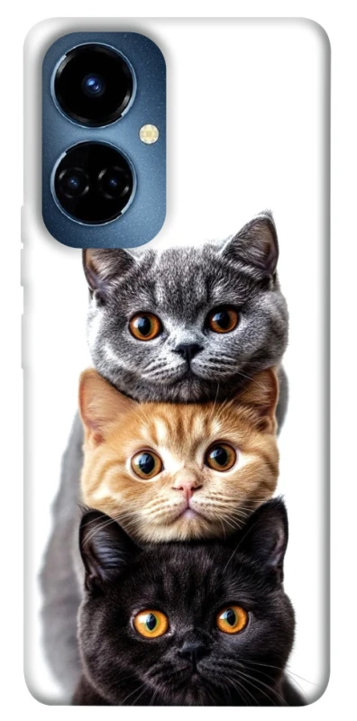 Чехол на TECNO Camon 19 Pro Красивые котики фото 1 из 1