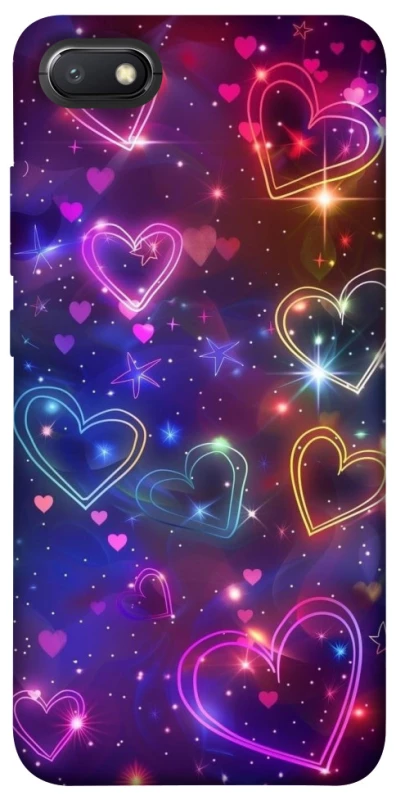 Чохол на Xiaomi Redmi 6A Drawn hearts фото 1 з 1