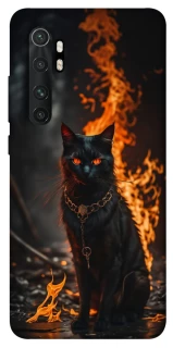 Чехол на Xiaomi Mi Note 10 Lite Огненный кот фото 1 из 1