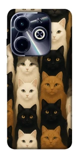 Чохол на Infinix Hot 40i Colorful Cat Collage фото 1 з 1