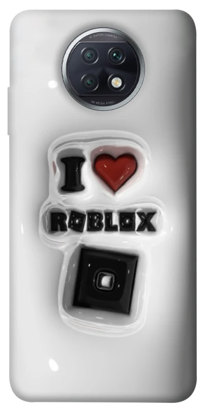 Чехол на Xiaomi Redmi Note 9 5G / Note 9T I love Roblox фото 1 из 1