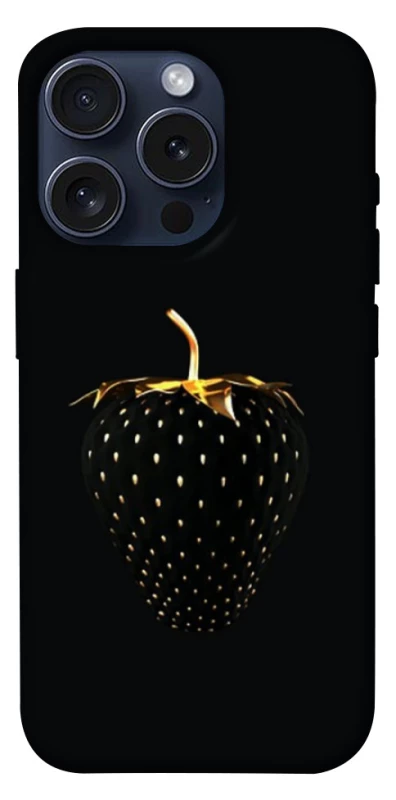 Чохол на Apple iPhone 15 Pro (6.1") Чорна полуниця фото 1 з 1