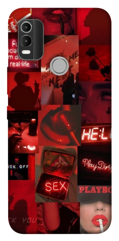 Чехол на Nokia C21 Plus Love collage ver.3 фото 1 из 1