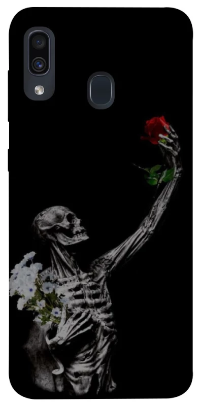 Чехол на Samsung Galaxy A20 / A30 Skeleton vs Rose фото 1 из 1