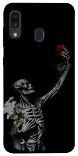Чехол на Samsung Galaxy A20 / A30 Skeleton vs Rose фото 1 из 1