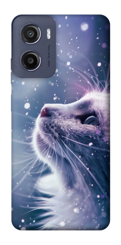Чехол на Motorola Moto G05 Snow cat фото 1 из 1