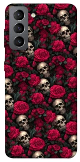 Чехол на Samsung Galaxy S21 FE Черепа и розы фото 1 из 1