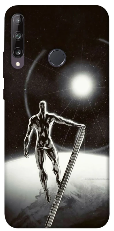 Чехол на Huawei P40 Lite E Серебряный сёрфер фото 1 из 1